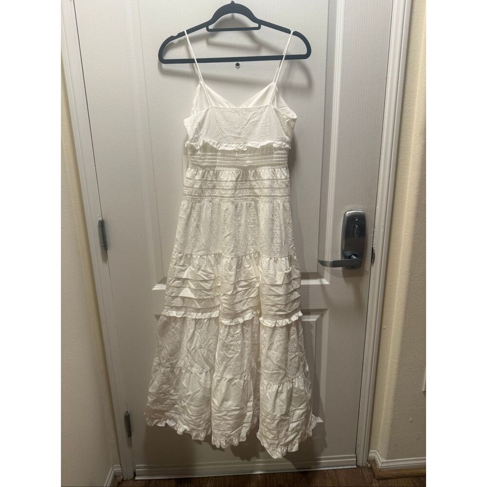 Line & Dot Pixie Maxi Dress in white Summer Cocktail Party Dress size S NWOT - Picture 6 of 9